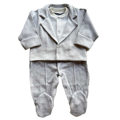 Комбинезон Полоска с имитацией пиджака Clariss 932 серый 1